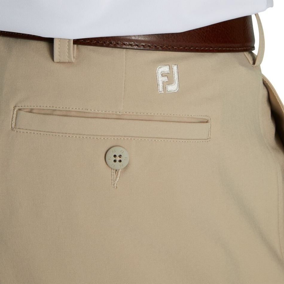 Shorts Plissados ​​pt Caqui Footjoy 95\\ Costura Interna